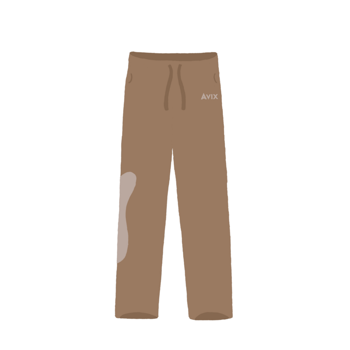 Mocha Comfort Straight Leg Sweatpants